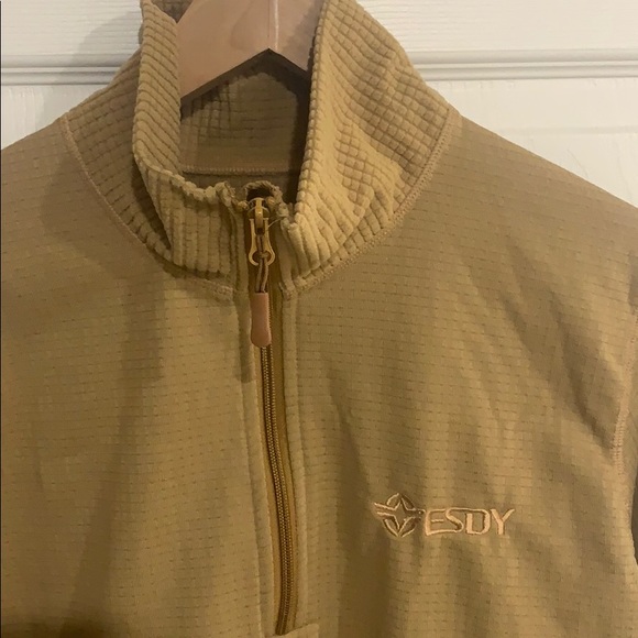 ESDY 3/4 zip jacket, camel, L - Picture 2 of 5